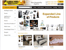 Tablet Screenshot of goldenmills.com